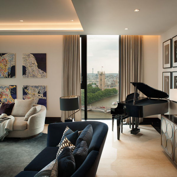 Formal Living Room Piano View by TG-Studio - Londra, UK  - Belvedere Arredamento
